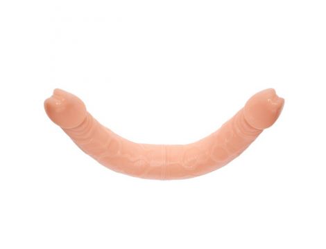 Podwójne dildo Baile TPR cieliste 37 cm - 5