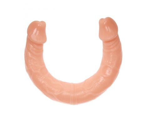 Podwójne dildo Baile TPR cieliste 37 cm - 6