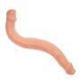 Podwójne dildo Baile TPR cieliste 37 cm - 4