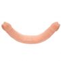 Podwójne dildo Baile TPR cieliste 37 cm - 6