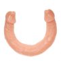 Podwójne dildo Baile TPR cieliste 37 cm - 7