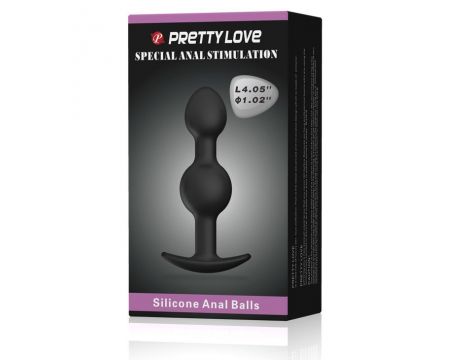 Korek analny silikonowy Pretty Love Heavy Balls 10,4 cm - 7