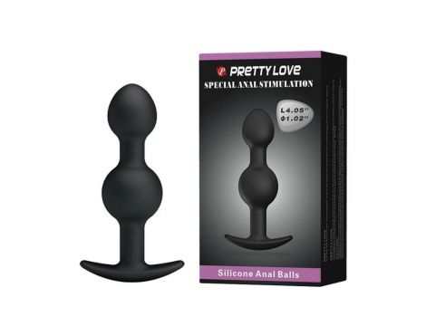 Korek analny silikonowy Pretty Love Heavy Balls 10,4 cm - 5