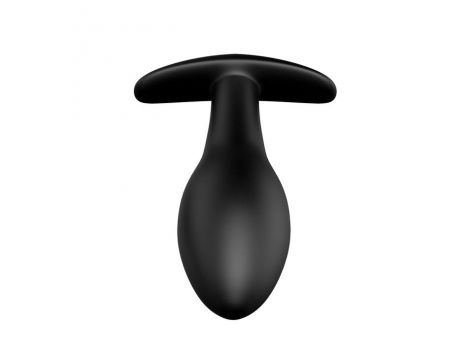 Korek analny wibrujący Pretty Love silikonowy czarny 12 trybów 8,5 cm - 3