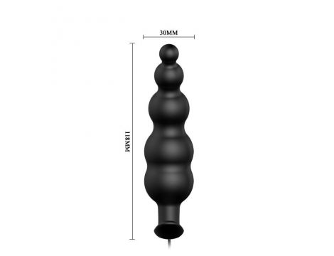 Plug analny wibrujący Pretty Love silikonowy pilot 12 trybów 11,8 cm - 5