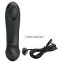 Wibrator analny Pretty Love Archenemy 12 pulsacji silikonowy USB czarny - 4