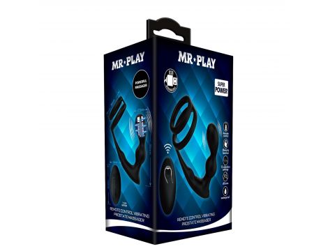 Wibrujący korek analny z pierścieniem Mr Play pilot 12 funkcji - 8