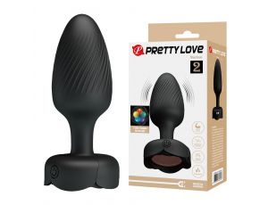 Korek analny wibrujący LED 10 trybów Pretty Love Varian silikonowy