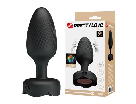 Korek analny wibrujący LED 10 trybów Pretty Love Varian silikonowy