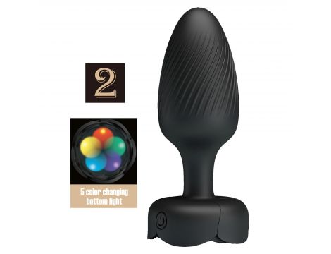 Korek analny wibrujący LED 10 trybów Pretty Love Varian silikonowy - 8