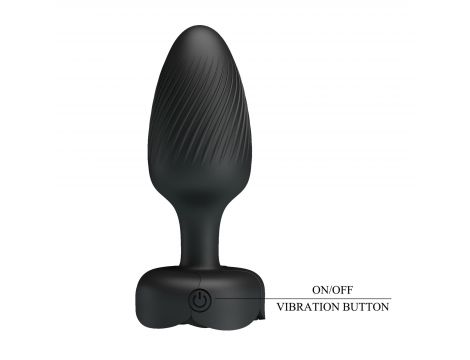 Korek analny wibrujący LED 10 trybów Pretty Love Varian silikonowy - 5
