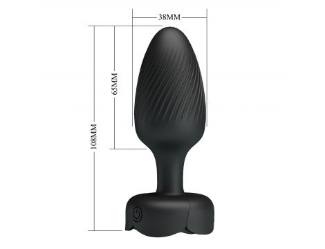 Korek analny wibrujący LED 10 trybów Pretty Love Varian silikonowy - 7