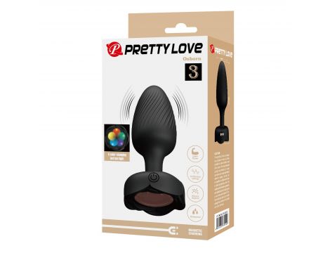 Korek analny wibrujący LED Pretty Love Osborn silikonowy - 8