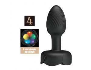 Korek analny wibrujący Pretty Love Olman silikonowy LED 10 wibracji