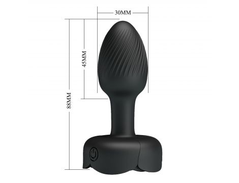 Korek analny wibrujący Pretty Love Olman silikonowy LED 10 wibracji - 8