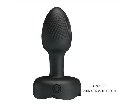 Korek analny wibrujący Pretty Love Olman silikonowy LED 10 wibracji - 6