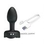 Korek analny wibrujący Pretty Love Olman silikonowy LED 10 wibracji - 8