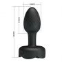Korek analny wibrujący Pretty Love Olman silikonowy LED 10 wibracji - 9
