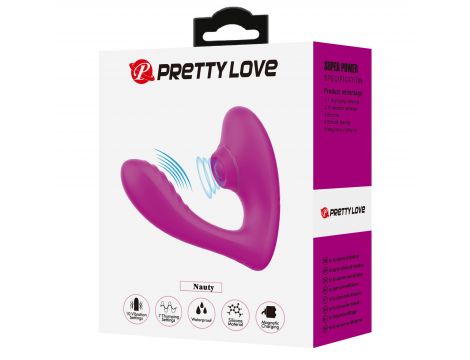 Stymulator łechtaczki Pretty Love Naty silikonowy pulsacyjny USB - 10