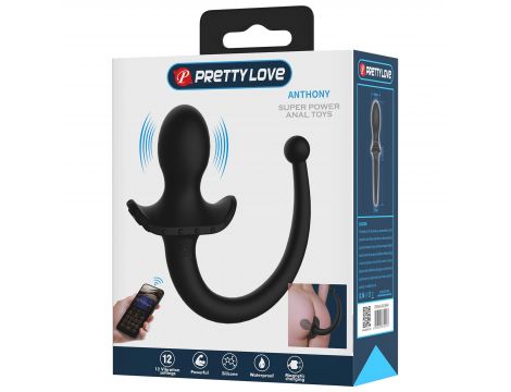 Wibrujący korek analny Pretty Love Anthony z aplikacją USB - 9