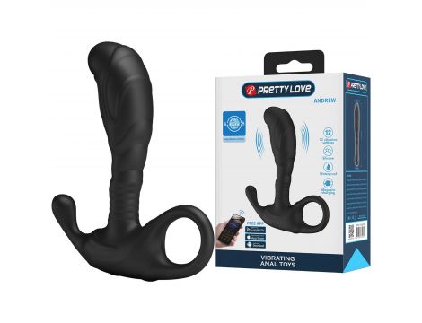 Wibrujący masażer prostaty Pretty Love Andrew z aplikacją USB