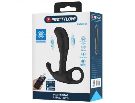 Wibrujący masażer prostaty Pretty Love Andrew z aplikacją USB - 8