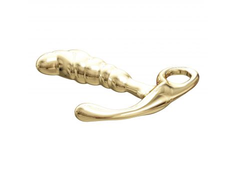 Masażer prostaty Pretty Love Jack złoty metalowy - 6