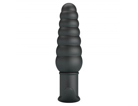 Wibrujący korek analny Pretty Love Aeolis czarny silikonowy - 4
