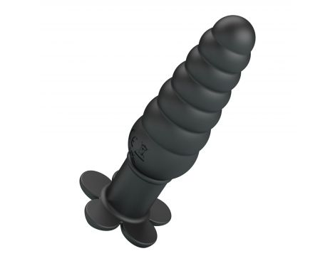 Korek analny wibrujący Pretty Love Imron czarny silikonowy - 4