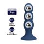 Korek analny silikonowy z 3 metalowymi kulkami Mr. Play - 5