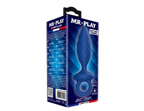 Korek analny silikonowy z pętlą Mr. Play rozmiar L - 7