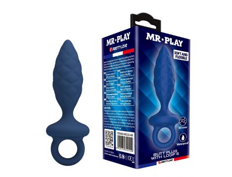 Korek analny z pętlą Mr. Play rozmiar S. - 5