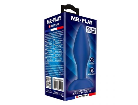 Korek analny silikonowy Mr. Play Bulb M wodoodporny - 7