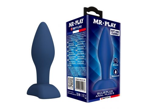 Korek analny silikonowy Mr. Play Bulb S dla początkujących - 2