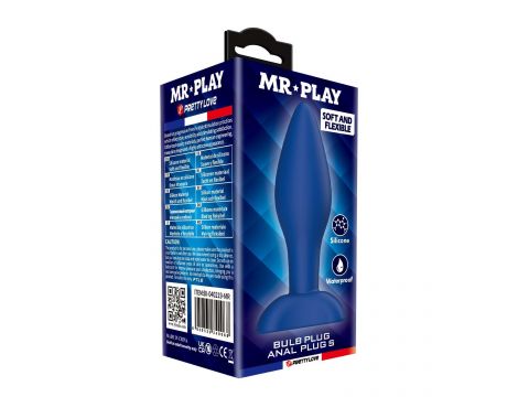 Korek analny silikonowy Mr. Play Bulb S dla początkujących - 6