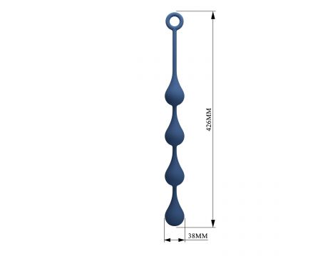 Kulki analne silikonowe wodoodporne Mr Play Waterdrop 43 cm - 5