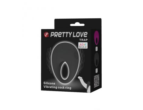 Pierścień wibrujący Pretty Love TRAP silikonowy 5,6 cm - 11