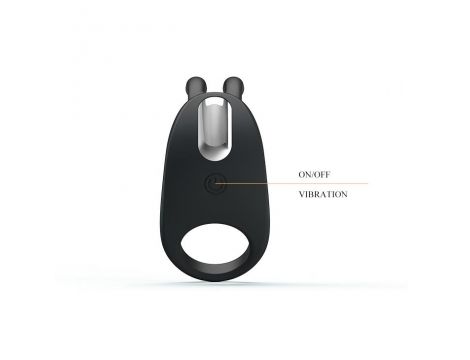 Pierścień wibrujący Pretty Love silikonowy z króliczkiem USB 7,5 cm - 9