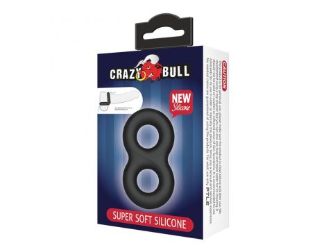 Pierścień erekcyjny Crazy Bull silikonowy podwójny 8,5 cm - 5