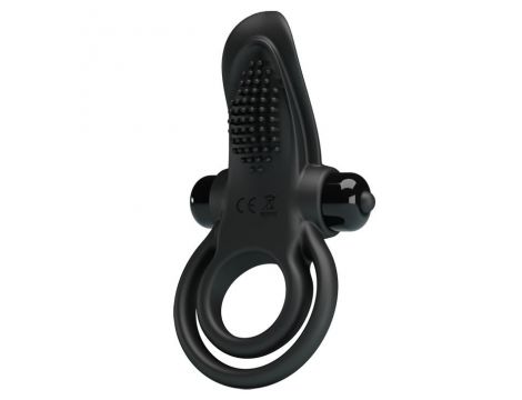 PRETTY LOVE - VIBRANT PENIS RING Black- 10 function vibrations