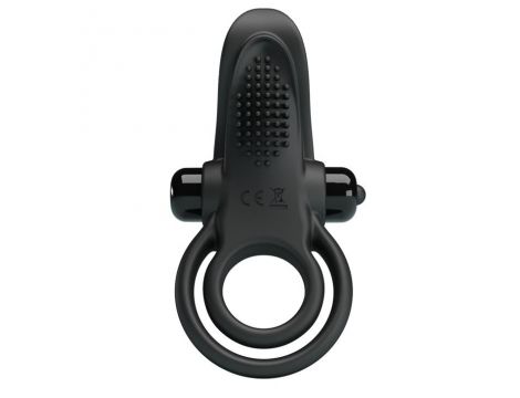 PRETTY LOVE - VIBRANT PENIS RING Black- 10 function vibrations - 8