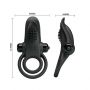PRETTY LOVE - VIBRANT PENIS RING Black- 10 function vibrations - 7