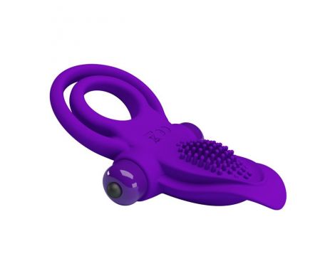 PRETTY LOVE - VIBRANT PENIS RING Purple- 10 function vibrations - 2