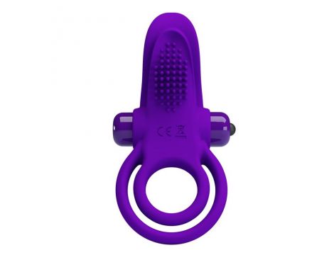 PRETTY LOVE - VIBRANT PENIS RING Purple- 10 function vibrations - 7