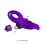 PRETTY LOVE - VIBRANT PENIS RING Purple- 10 function vibrations - 9