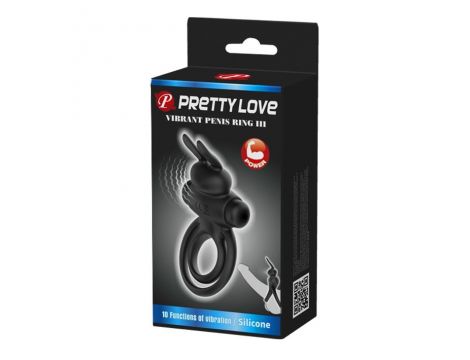 Pierścień wibrujący Pretty Love Vibrant Penis Ring III czarny - 7