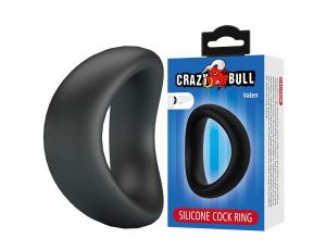 Pierścień erekcyjny silikonowy zakrzywiony Crazy Bull Valen