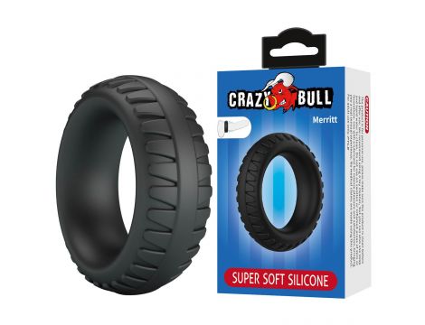 Pierścień erekcyjny super miękki silikonowy Crazy Bull Merritt