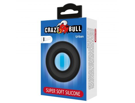 Supermiękki silikonowy pierścień erekcyjny Crazy Bull Urban - 7