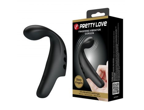 Wibrator na palec Pretty Love Gorgon silikonowy akumulatorowy - 2